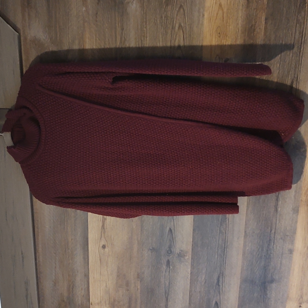 Great Northwest indigo purple knitted long sweatshirt asymmetrical
